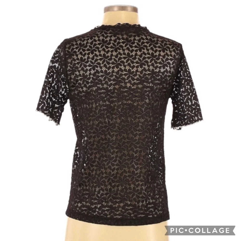 Zara Trafaluc Lace 1/4 Sleeve Blouse - Picture 2 of 3